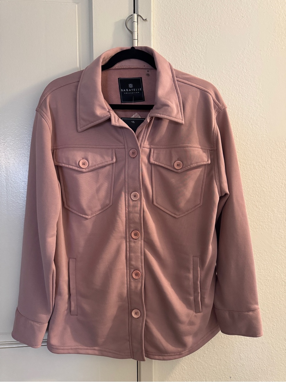 Bagatelle Collection Blush Pink Shacket NWT